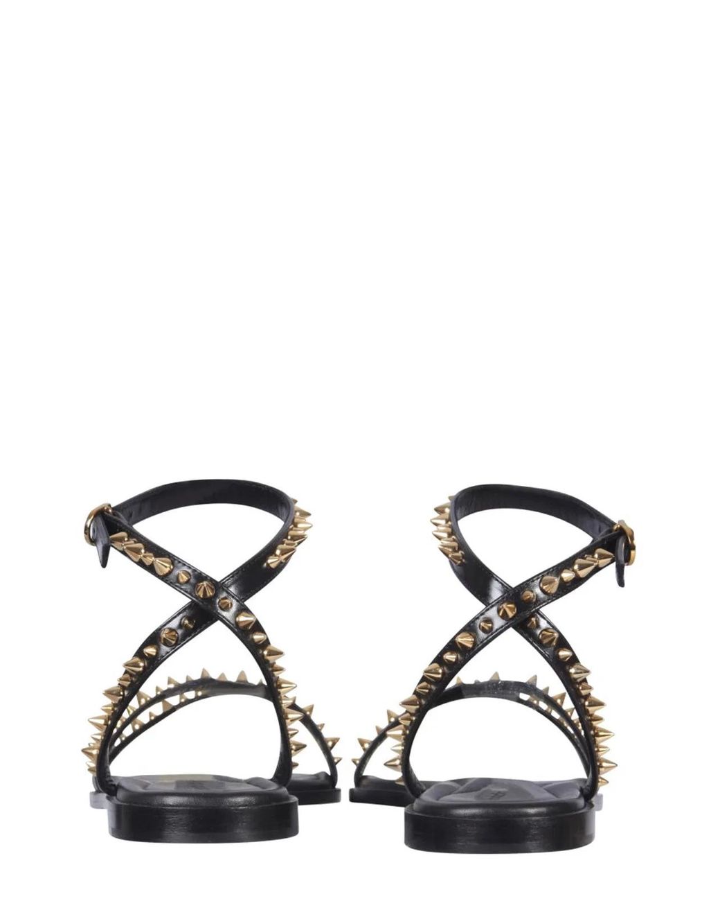 McQueen White Studded Sandals