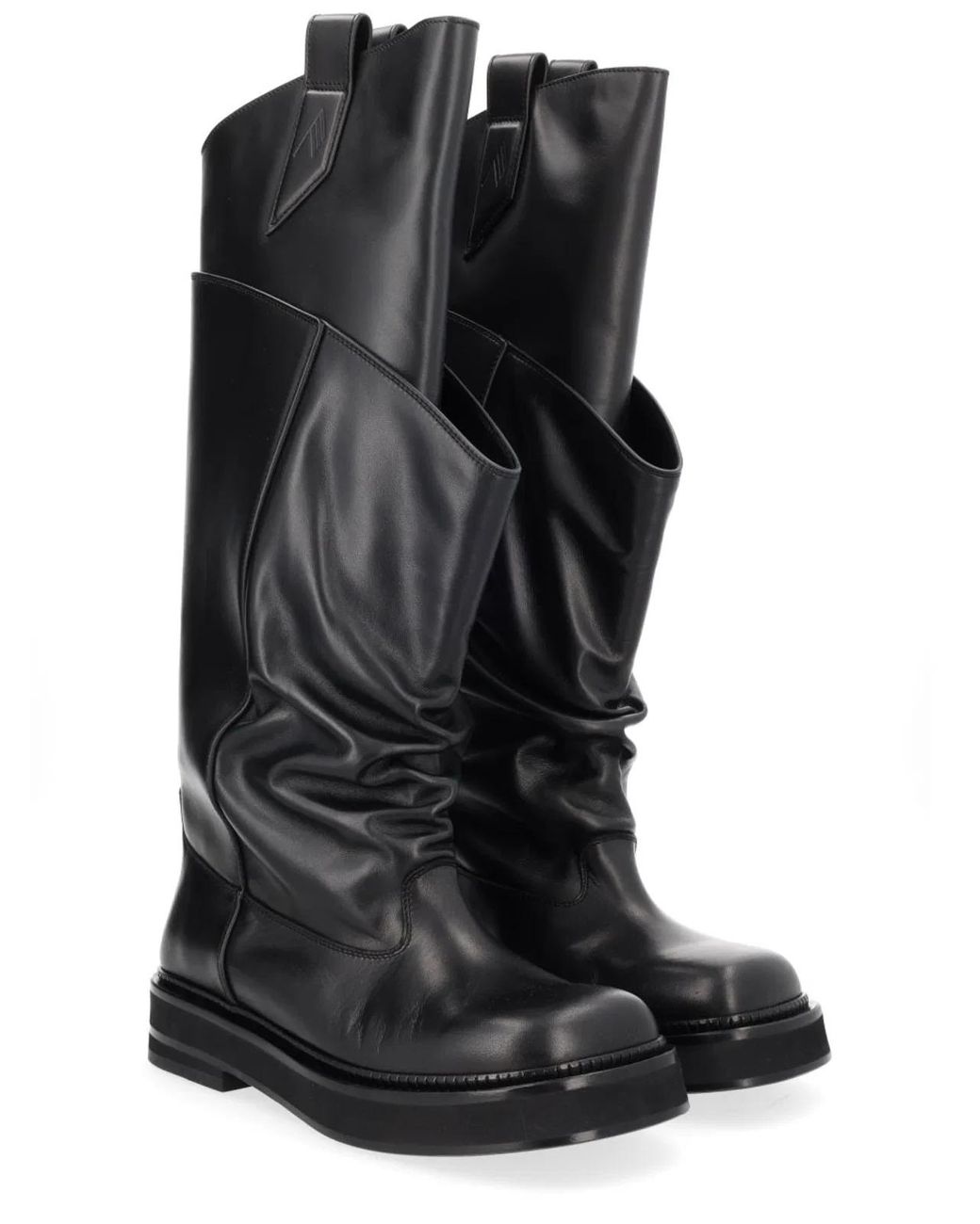 The Attico Gray Robin Passeggiata Combat Boots