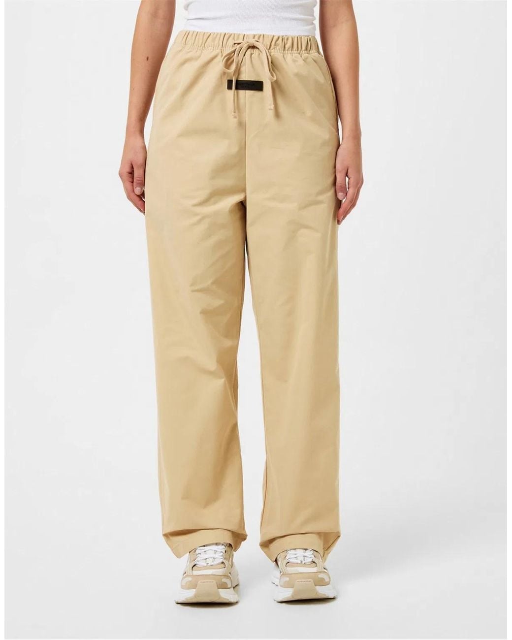 Fear Of God Natural Essentials Logo Relaxed Trousers
