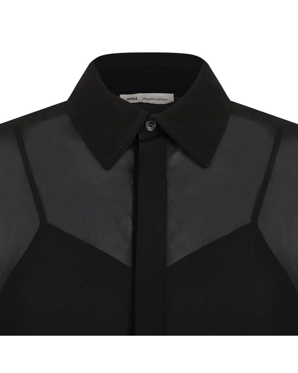 AMI Black Shirt Dress