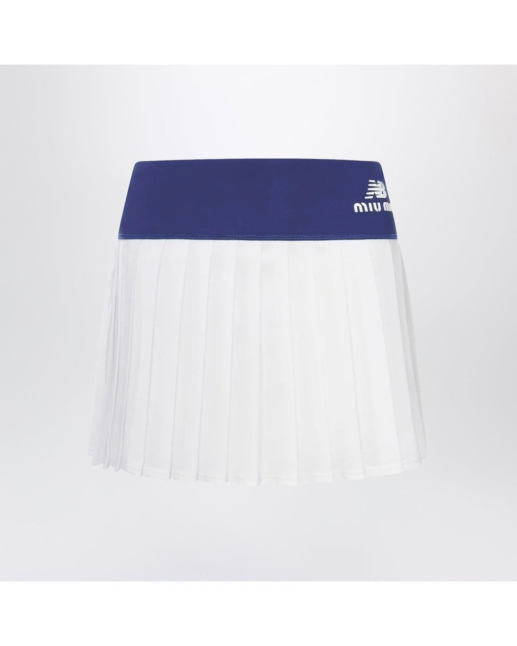 Miu Miu X New Balance Blue Royal/ Pleated Mini Skirt