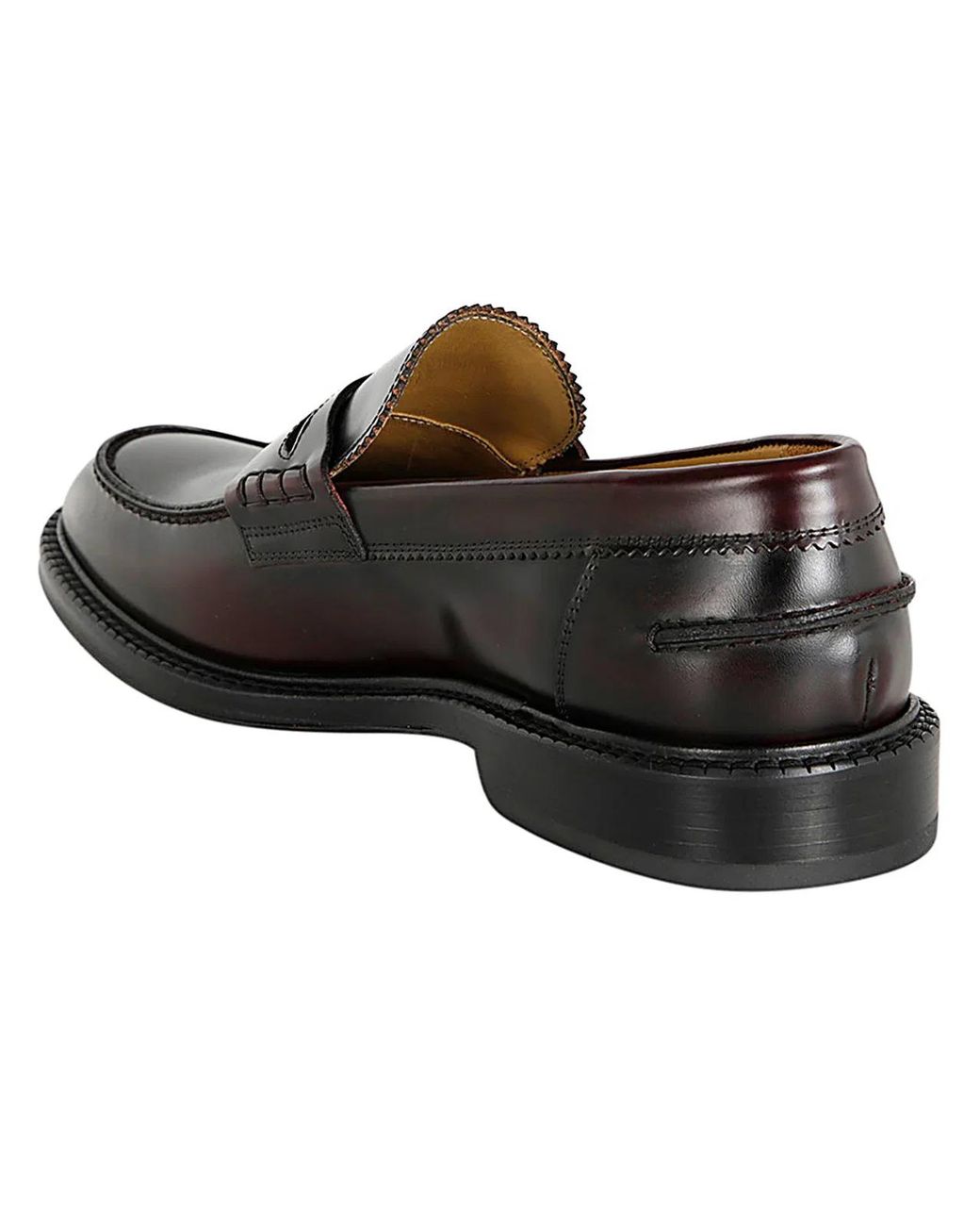 Corvari Black Loafer Wembley Leather Bottom for men