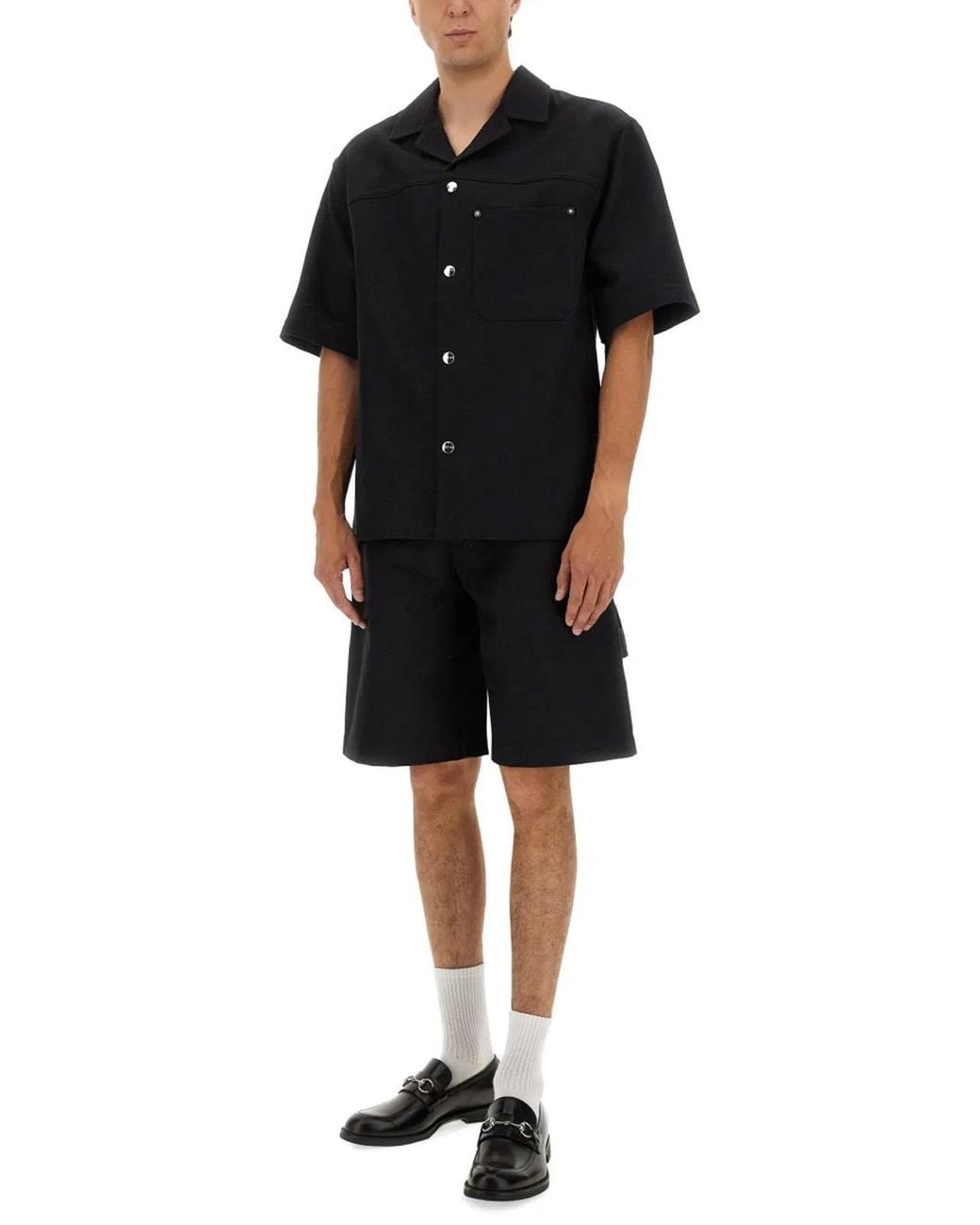Gucci Black Gg Jacquard Shirt for men
