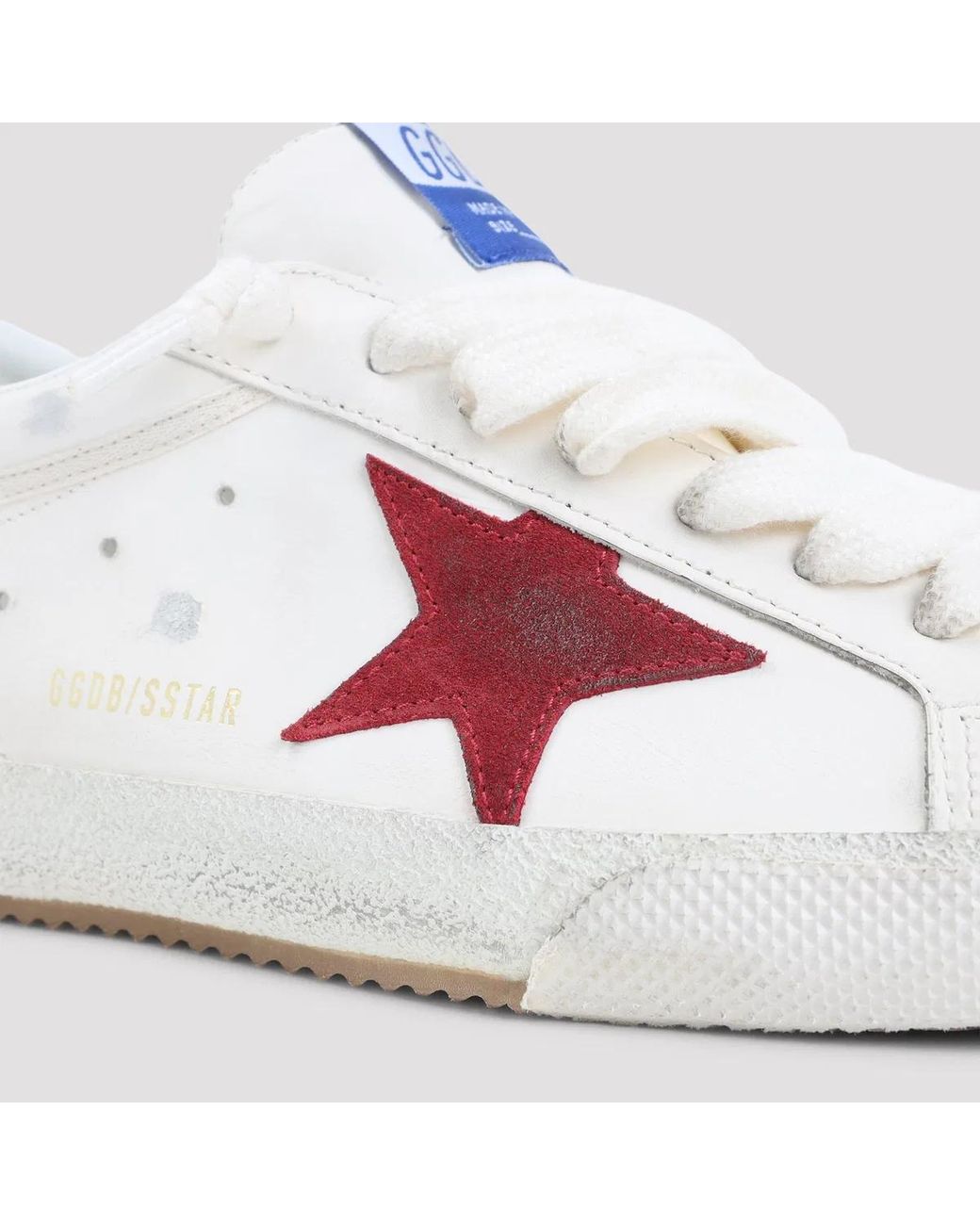 Golden Goose Deluxe Brand White Super-Star Leather Sneakers for men