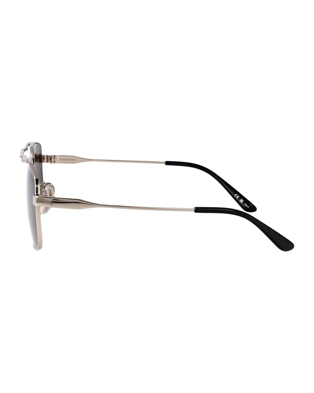 Balenciaga Brown Metal Sunglasses