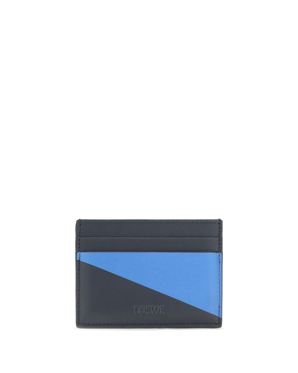 Loewe Blue Flag Calfskin Card Holder for men