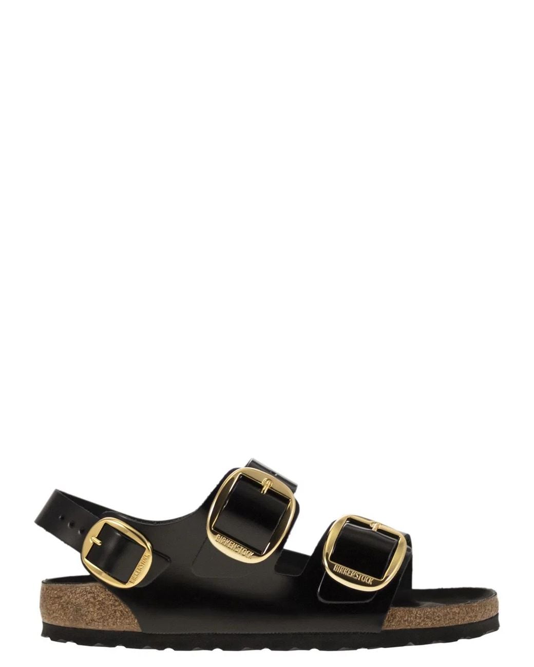 Birkenstock Black Milano Big Buckle