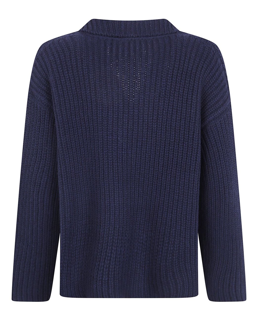 Anneclaire Blue Double Breasted Knitted Jacket