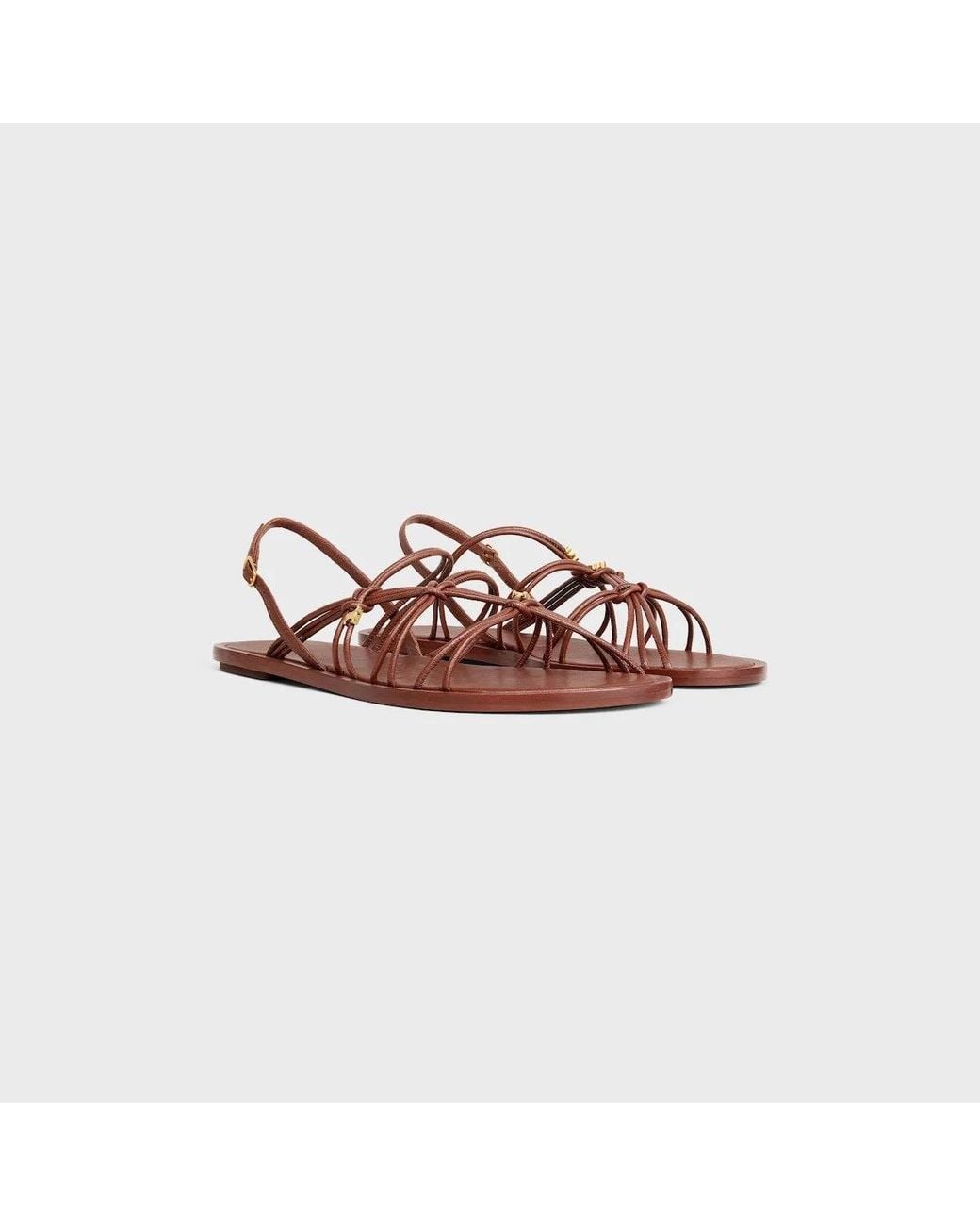 Céline Pink Triomphe Flat Sandal 05