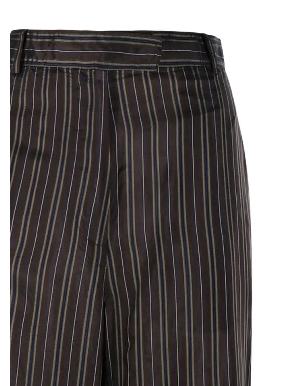 Dries Van Noten Gray "Penn 2267" Striped Trousers