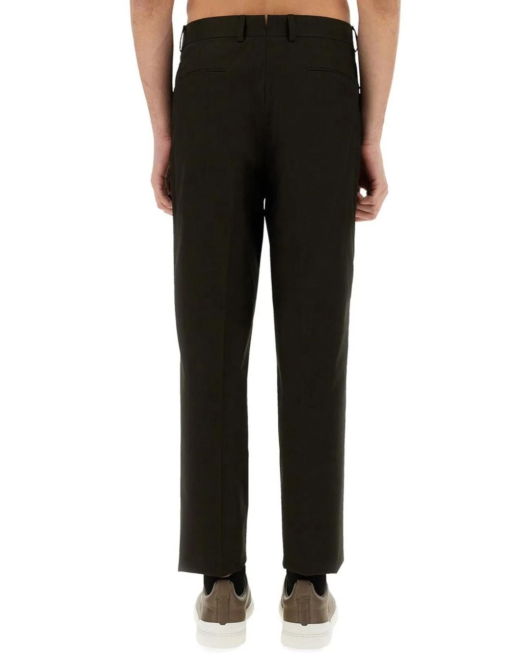 Zegna Black Pants With Pleat for men