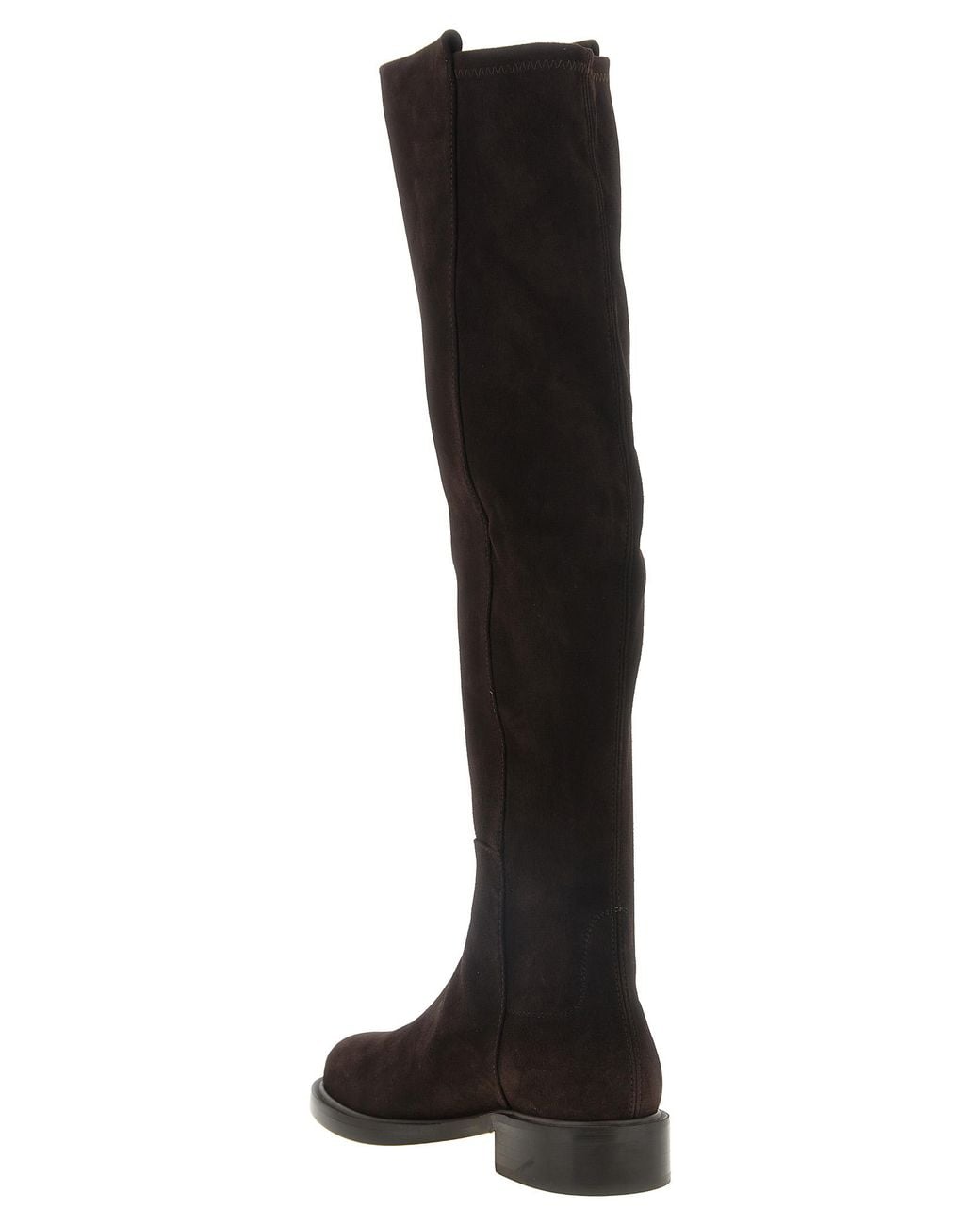 Stuart Weitzman Black '5050 Gisele' Suede Boots