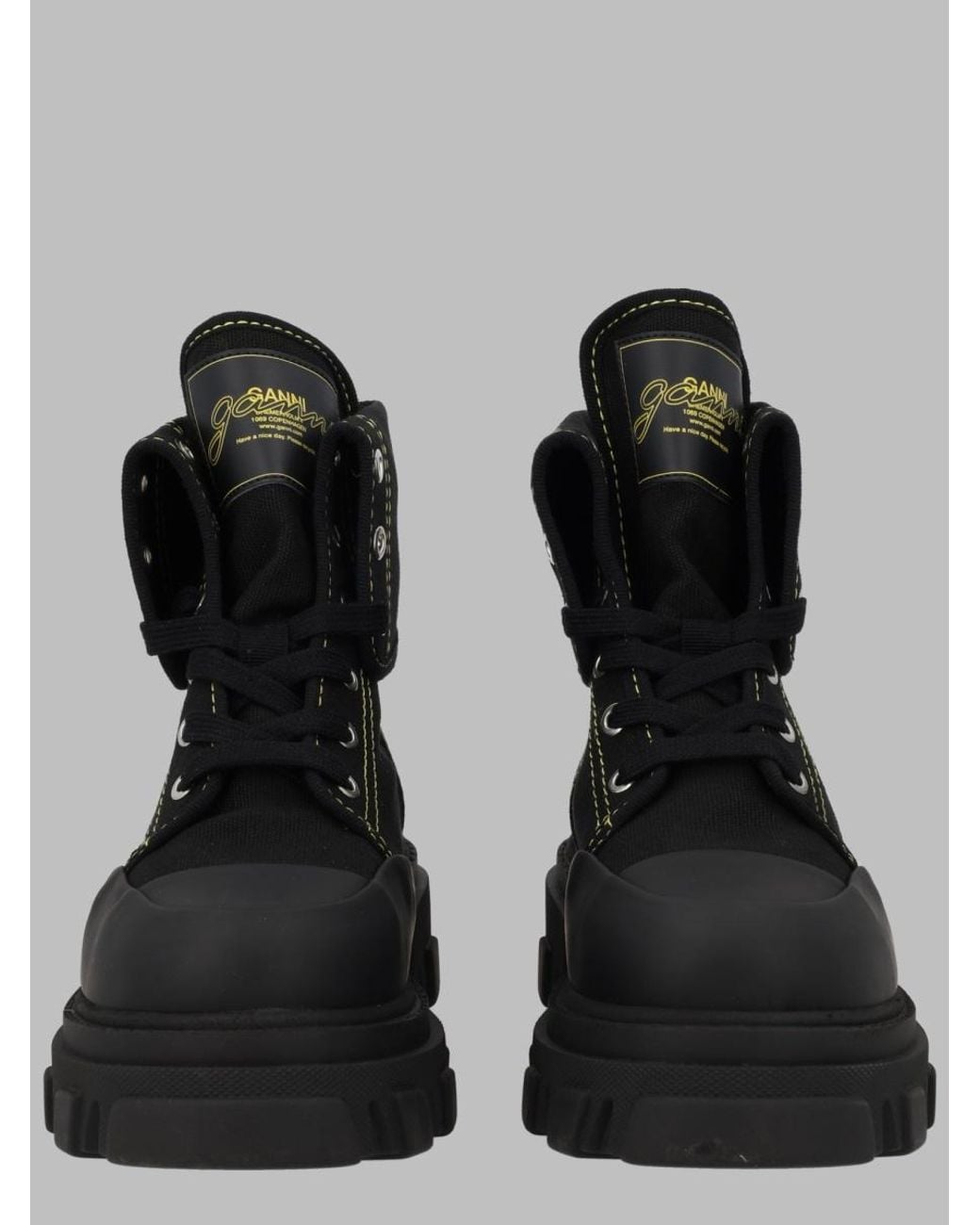 Ganni Black Stivaletto Da Trekking
