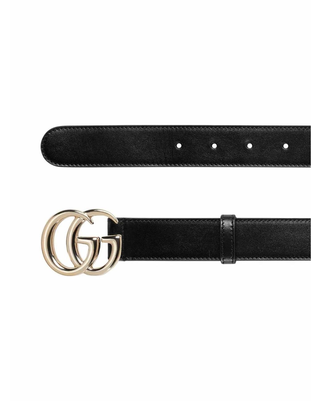 Gucci Black Leather Belt