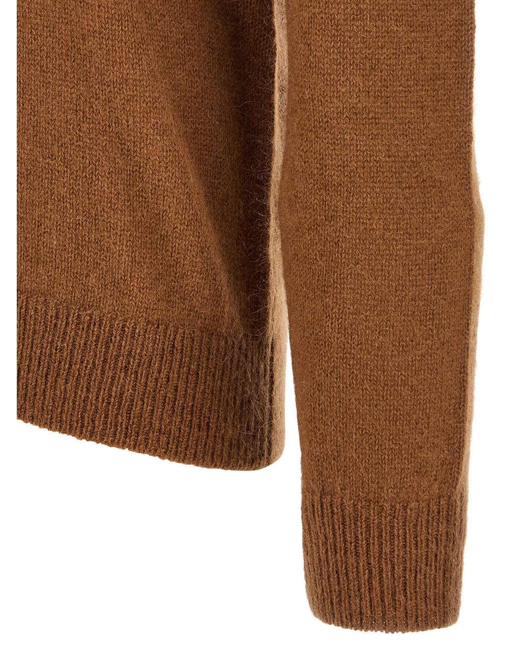 LARMERI STUDIO Brown Cashmere Sweater for men