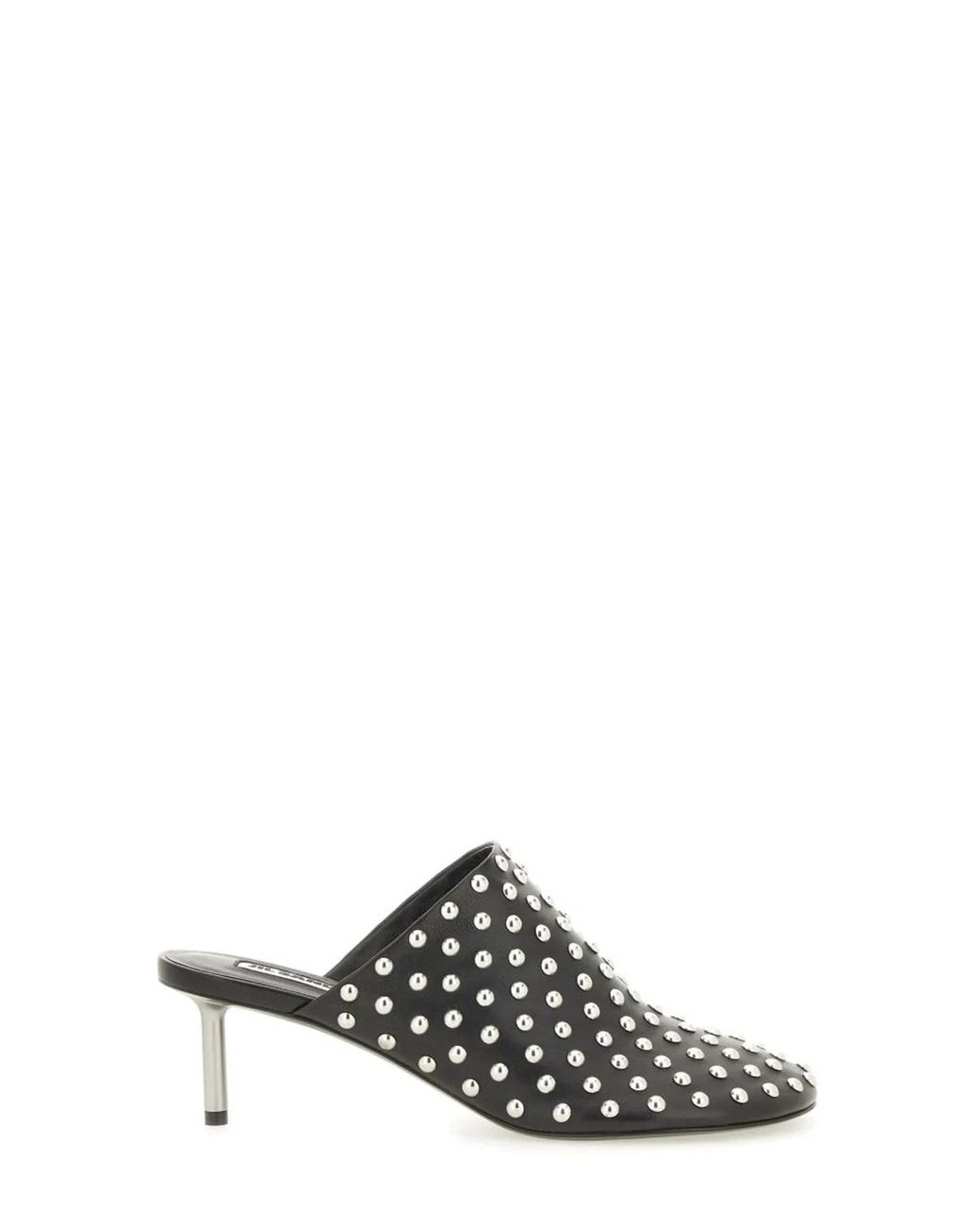 Jil Sander Black Mule Studs