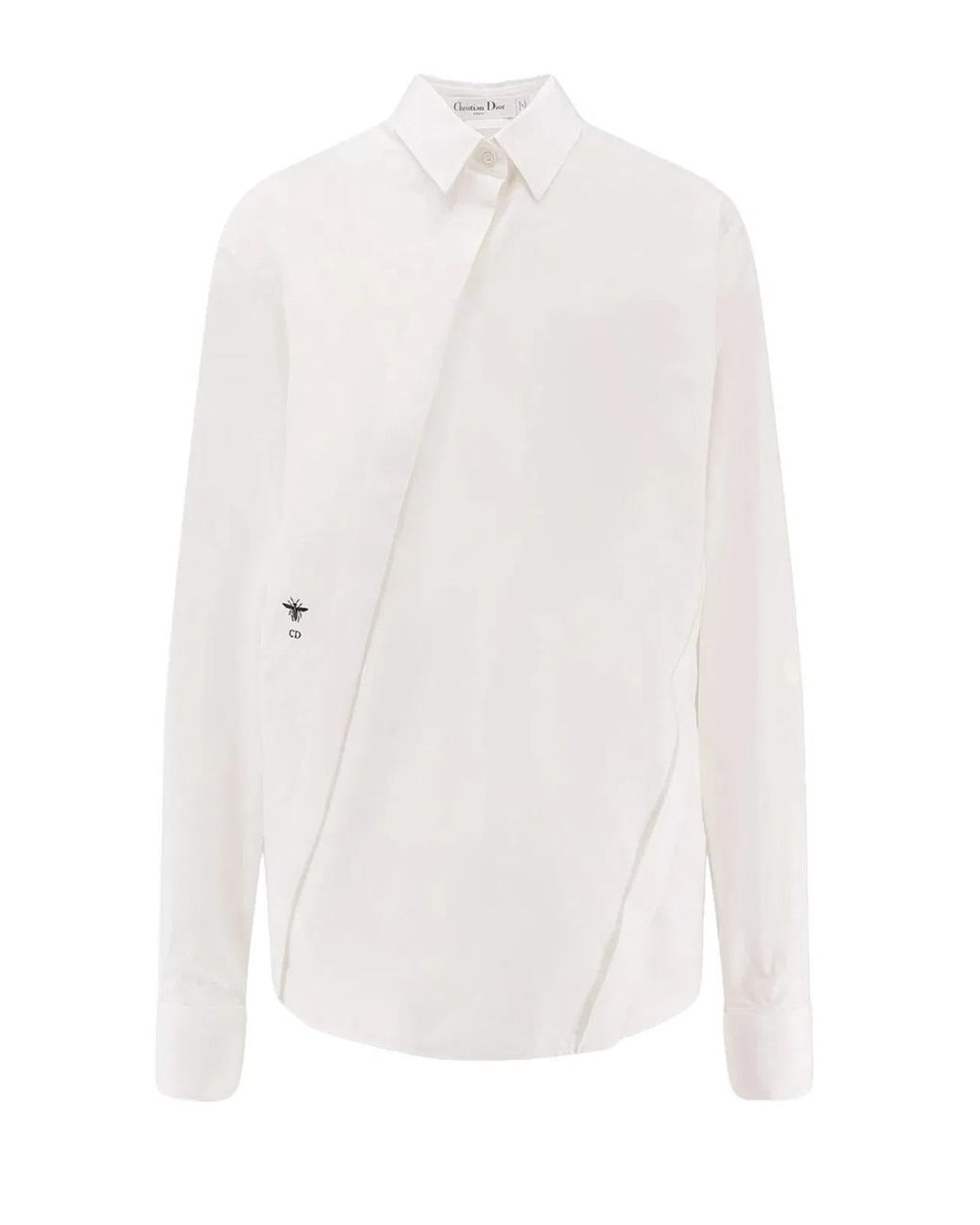 Dior White Regular Solid Shirt