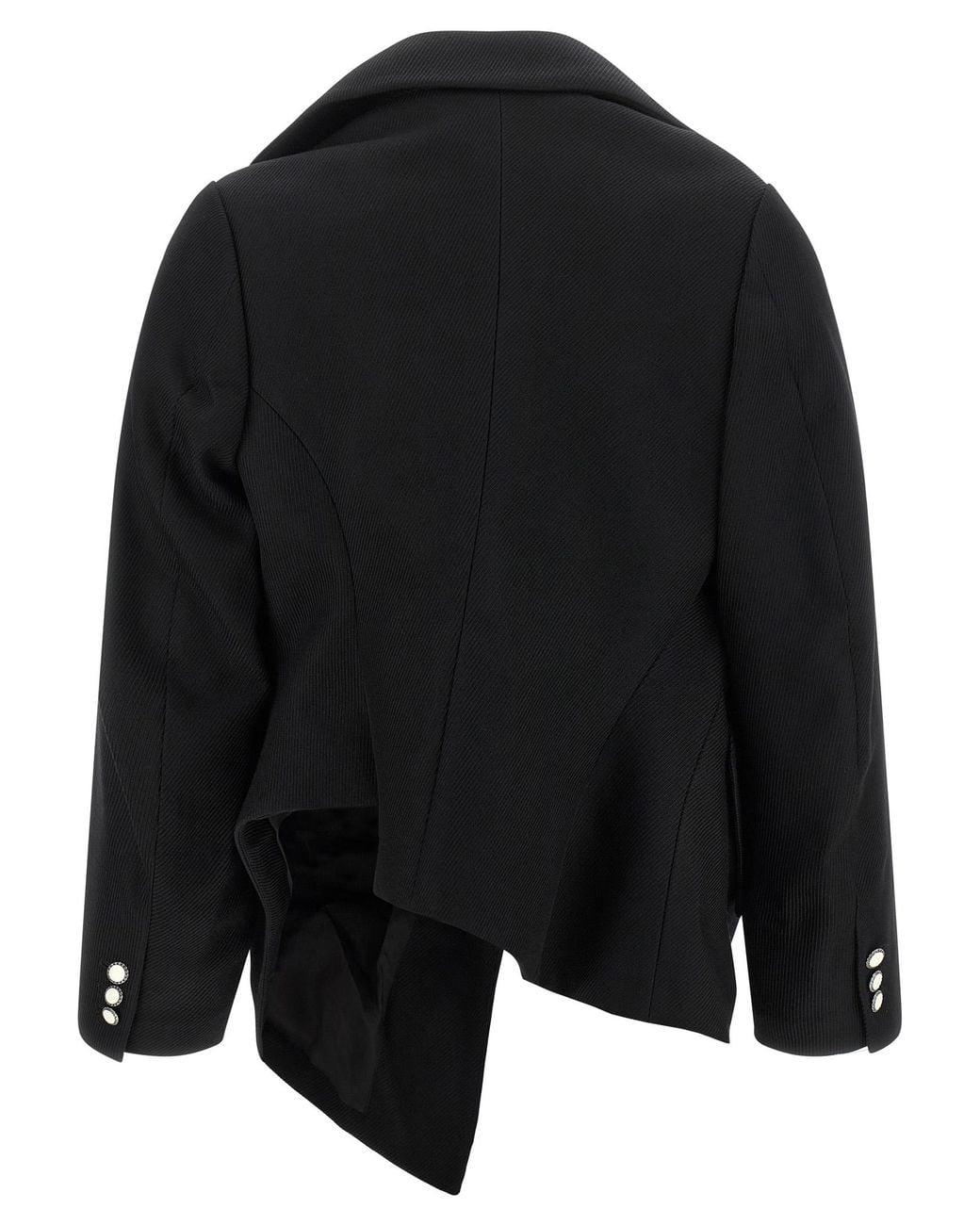 Comme des Garçons Black Micro Ribbed Blazer