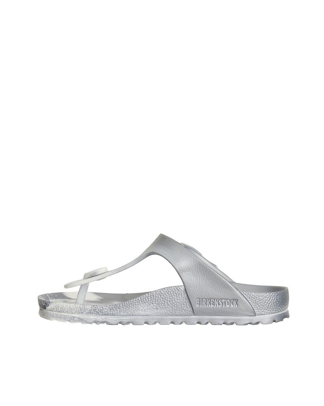 Birkenstock White Gizeh Eva Metallic Sandal