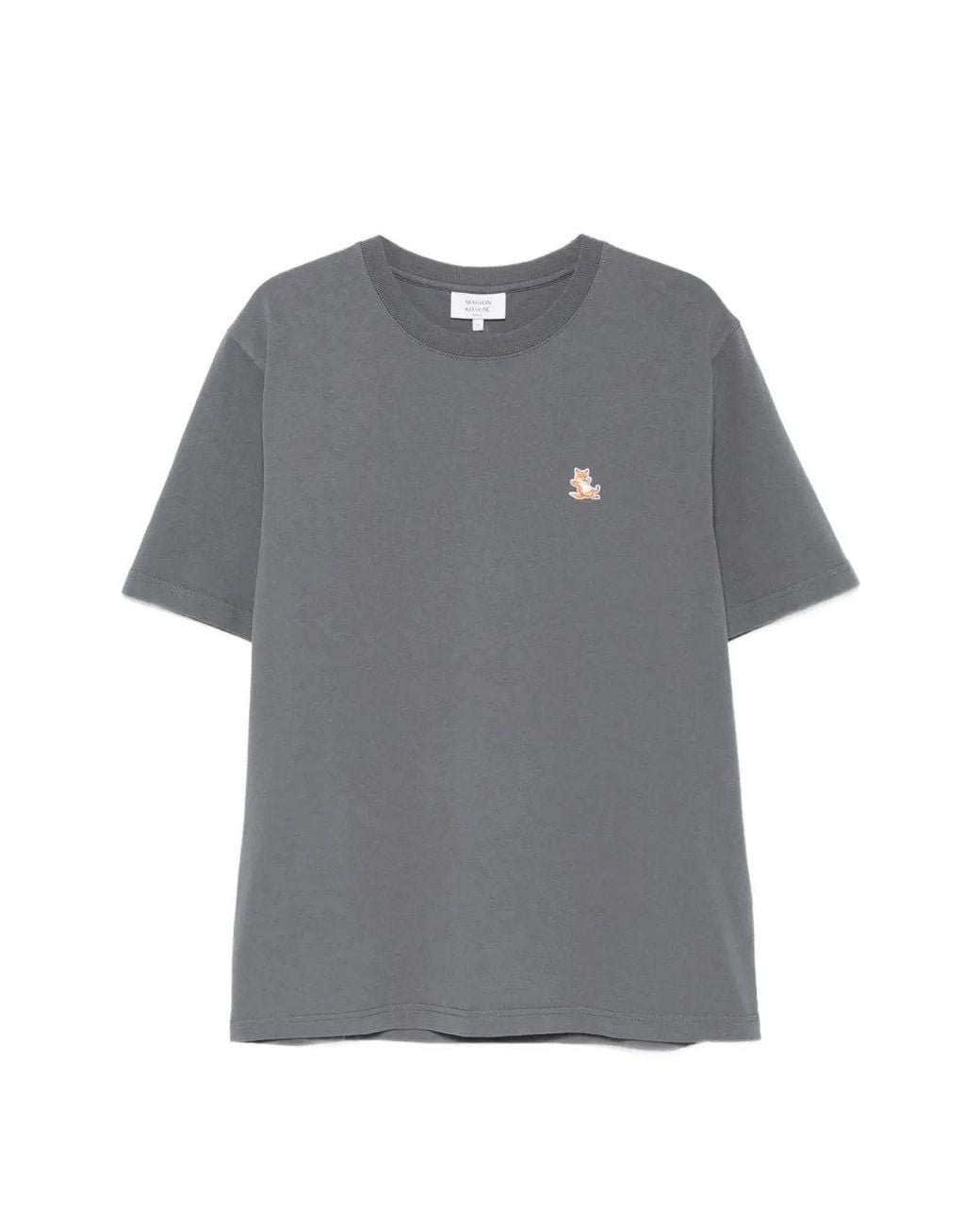 Maison Kitsuné Gray Maison Kitsuné Chillax Fox Comfort Tee Shirt for men