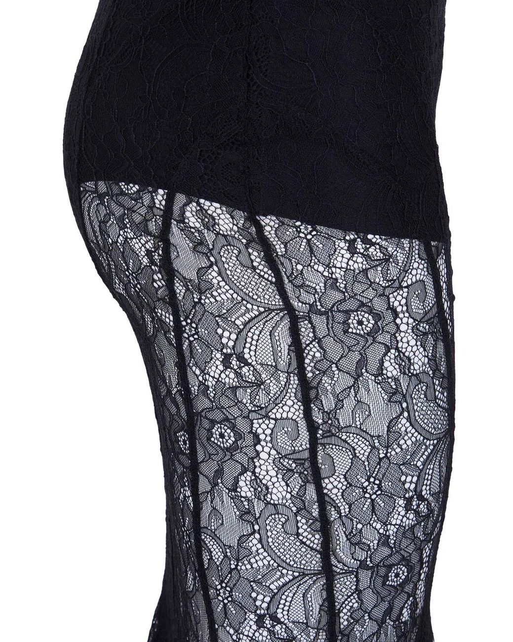 Elisabetta Franchi Black Long Flamenco Skirt