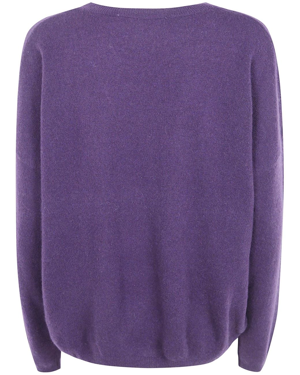 ABSOLUT CASHMERE Purple "Kaira" Round Neck Sweater