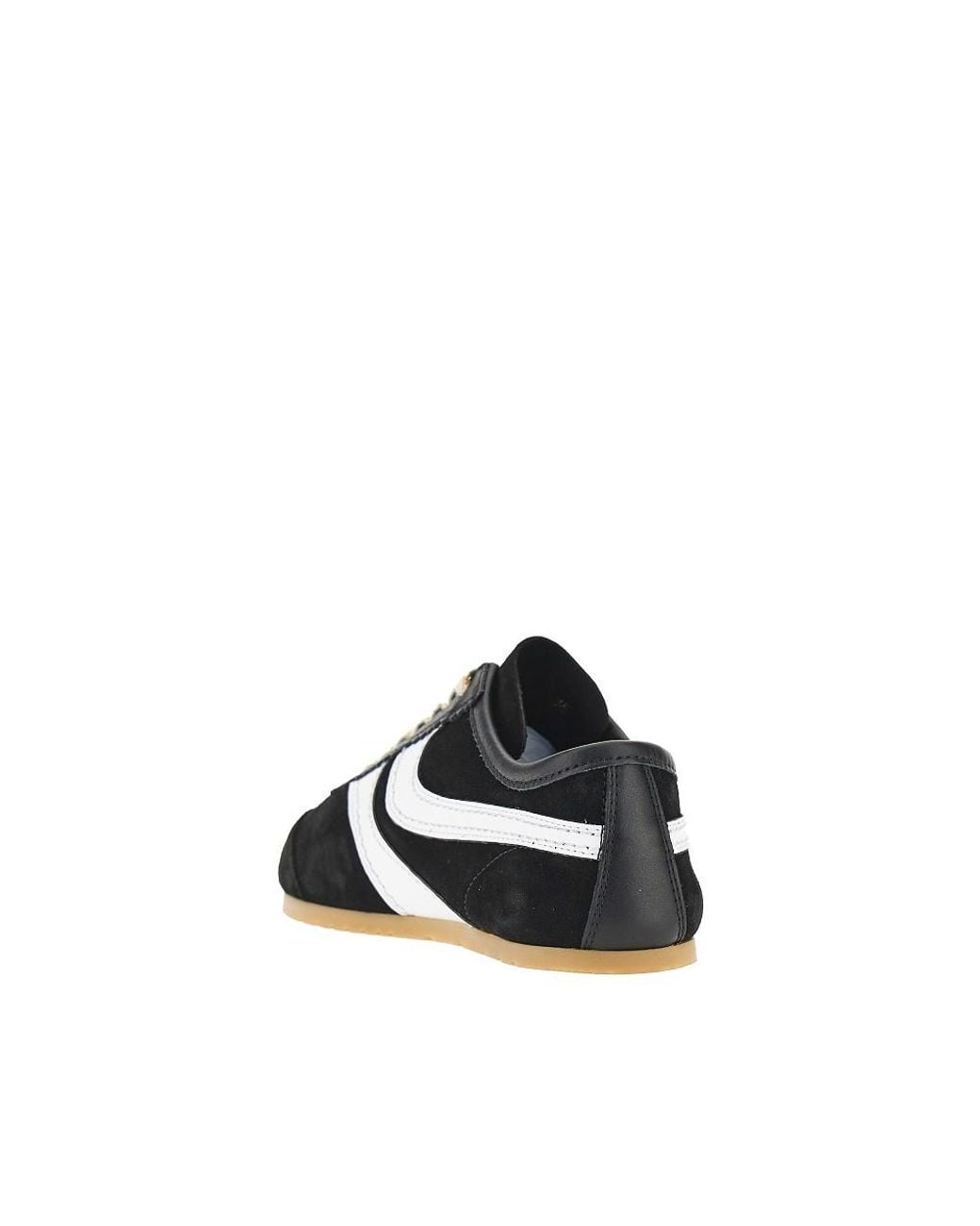 Dries Van Noten Black Suede Leather Sneakers