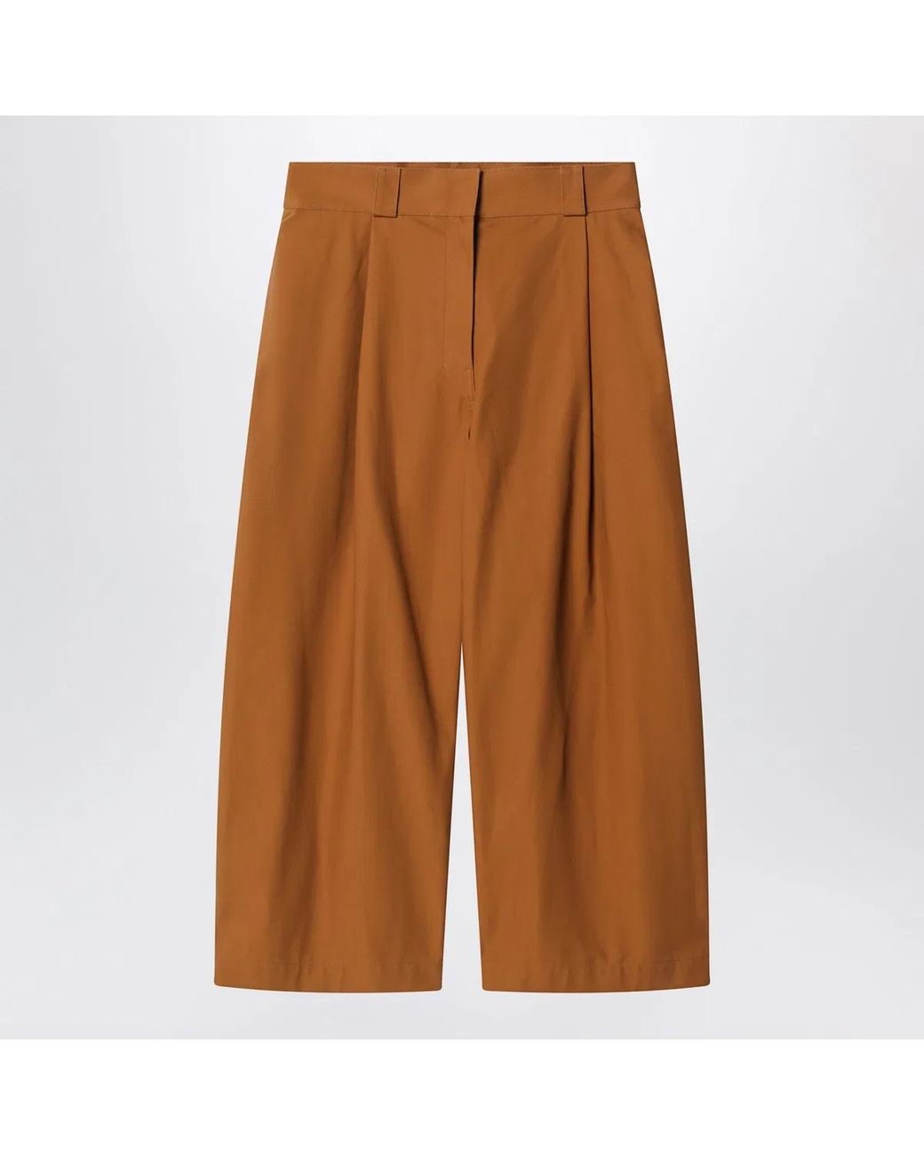 Balenciaga Brown Camelcolored Cotton Trousers