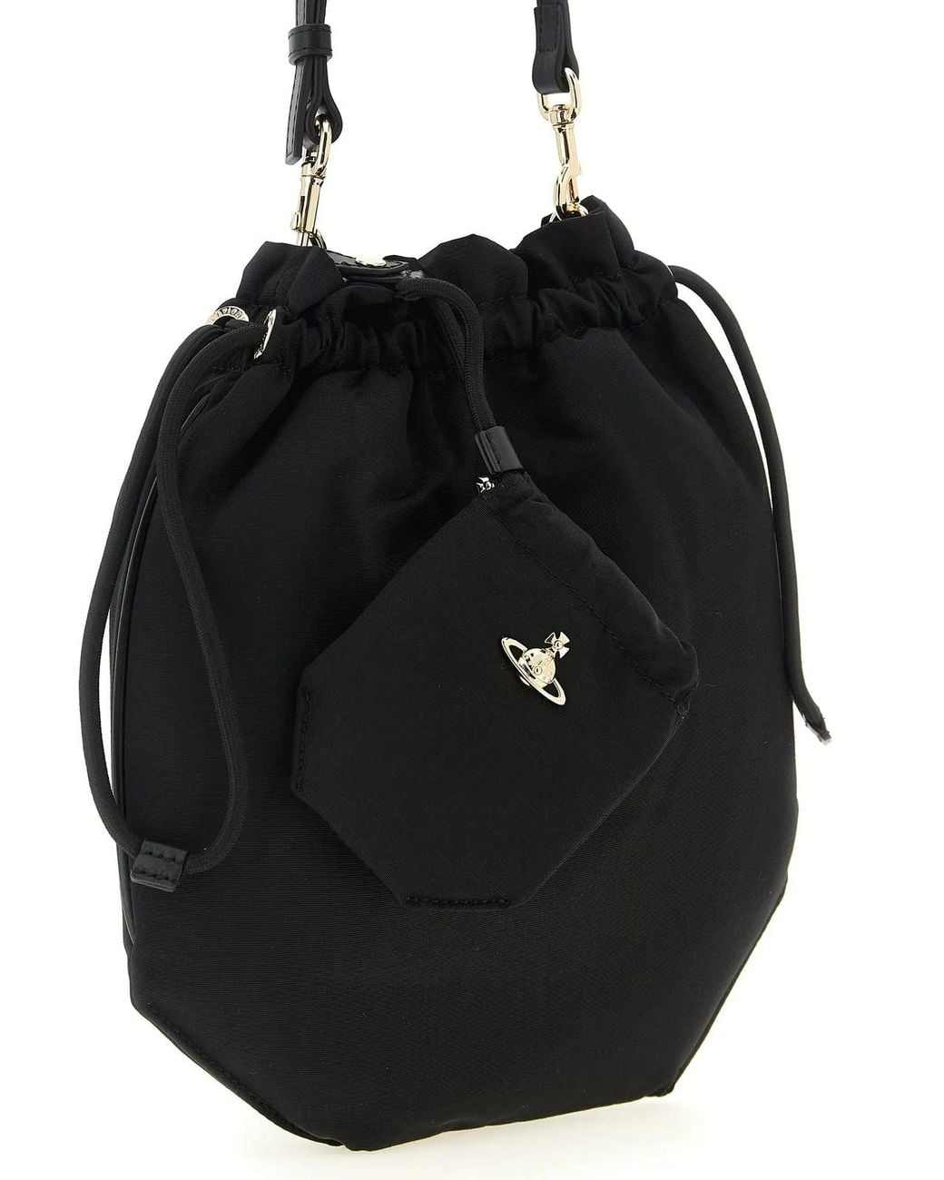 Vivienne Westwood Black 'Drawstring Pouch' Handbag