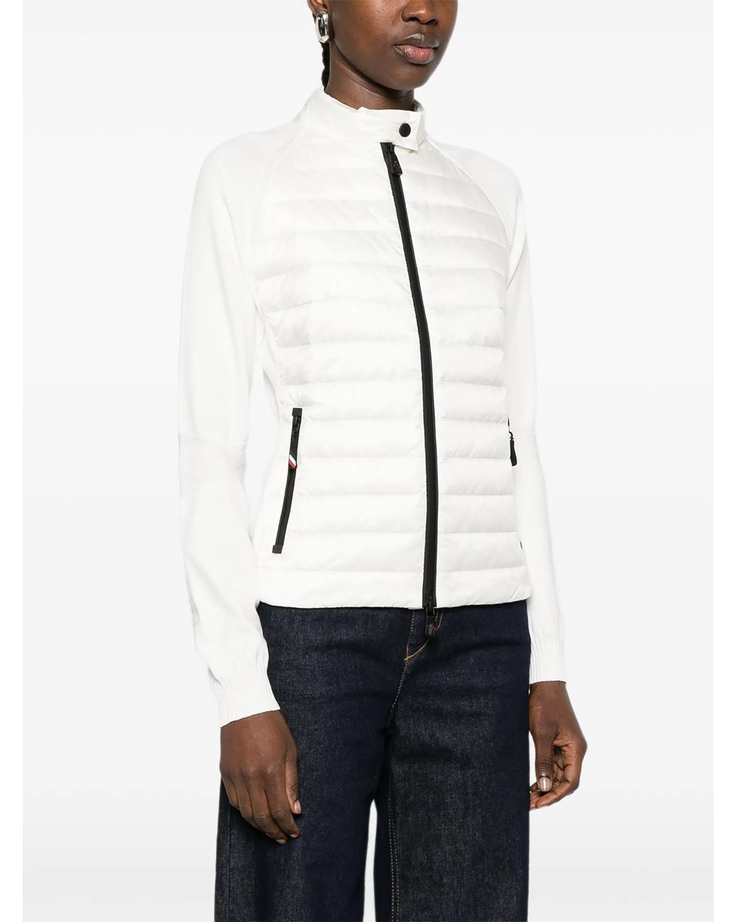 Moncler White Day-Namic Padded Cardigan
