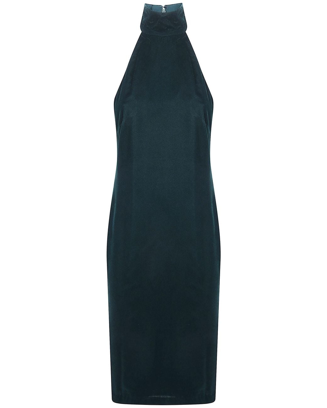 Ralph Lauren Blue Woven Column Dress