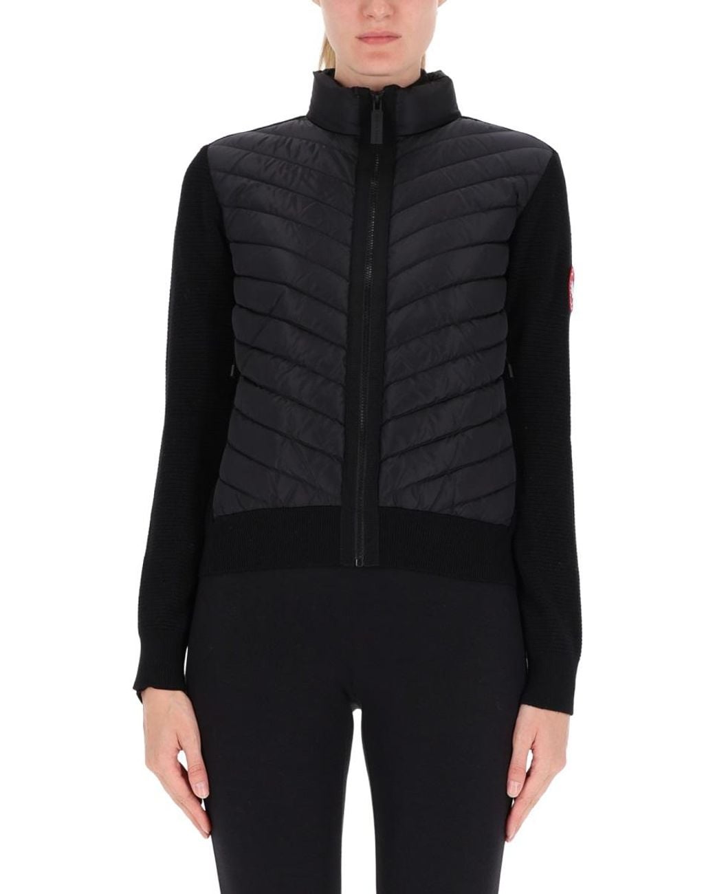 Canada Goose Black Hybridge Wool Jacket