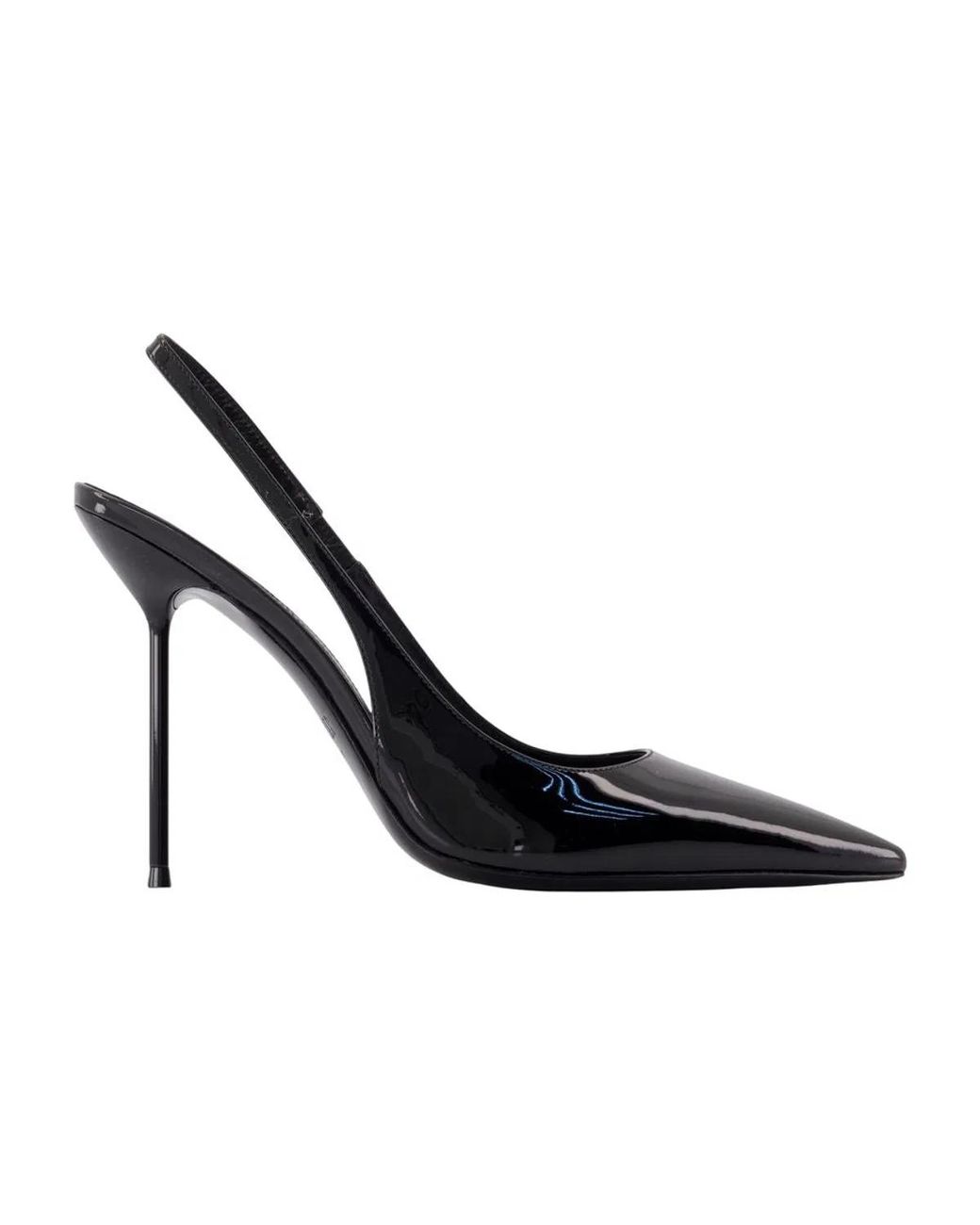 Paris Texas Black Lidia Slingback Pumps
