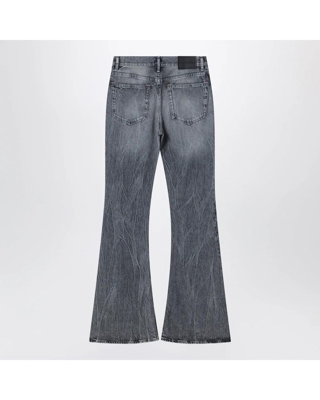 Acne Gray Faded Flared Jeans