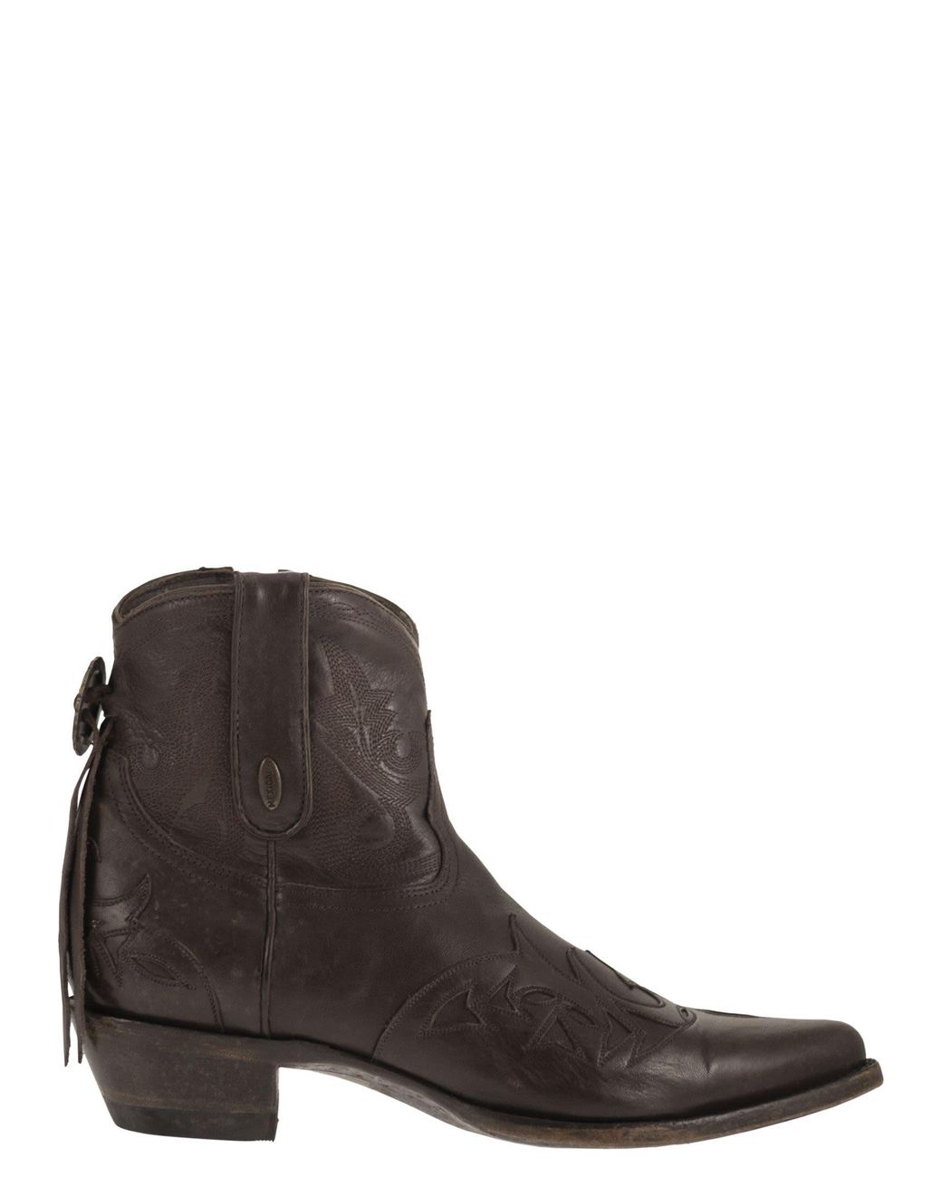 Mexicana Brown Stitched