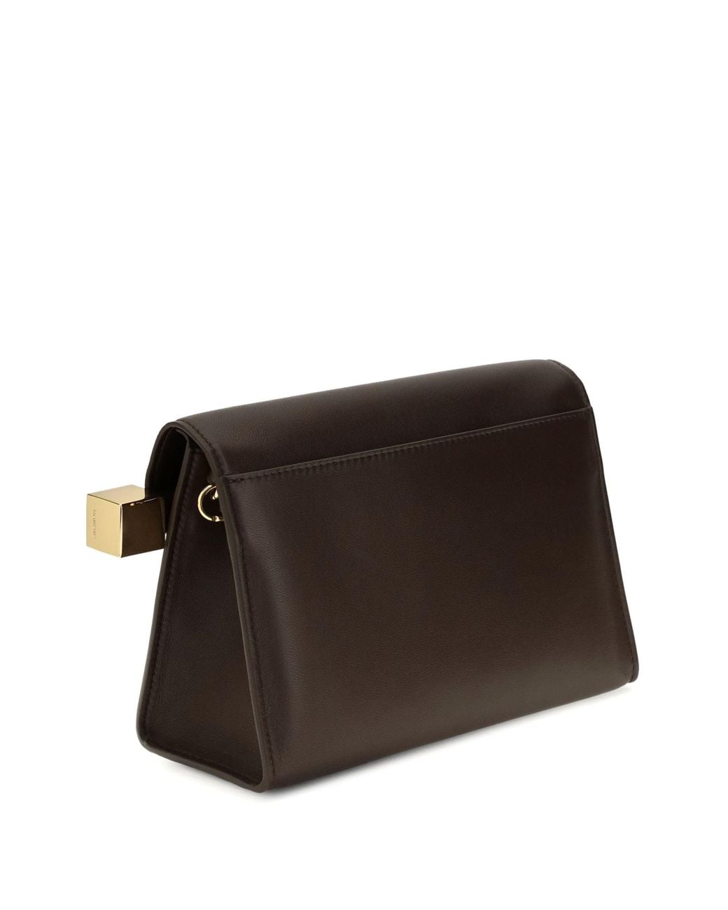 Jacquemus Brown The Rond Carré Mini Clutch Handbag