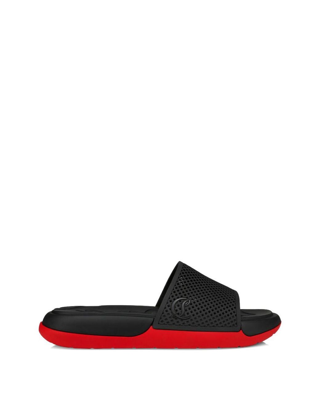 Christian Louboutin White Easy Breezy Slides for men