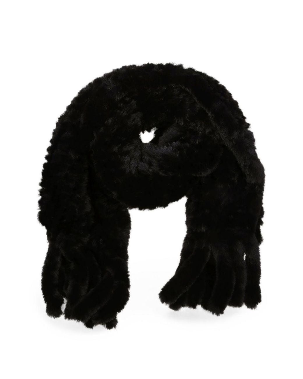 Pinko Black Polyester Scarf