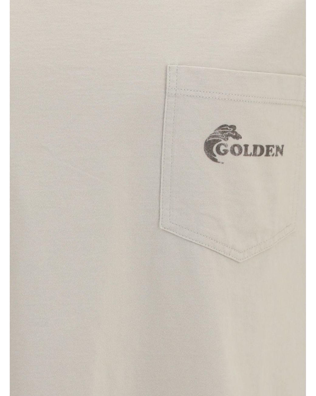 Golden Goose Deluxe Brand White Asymmetric Print Sweatshirt for men