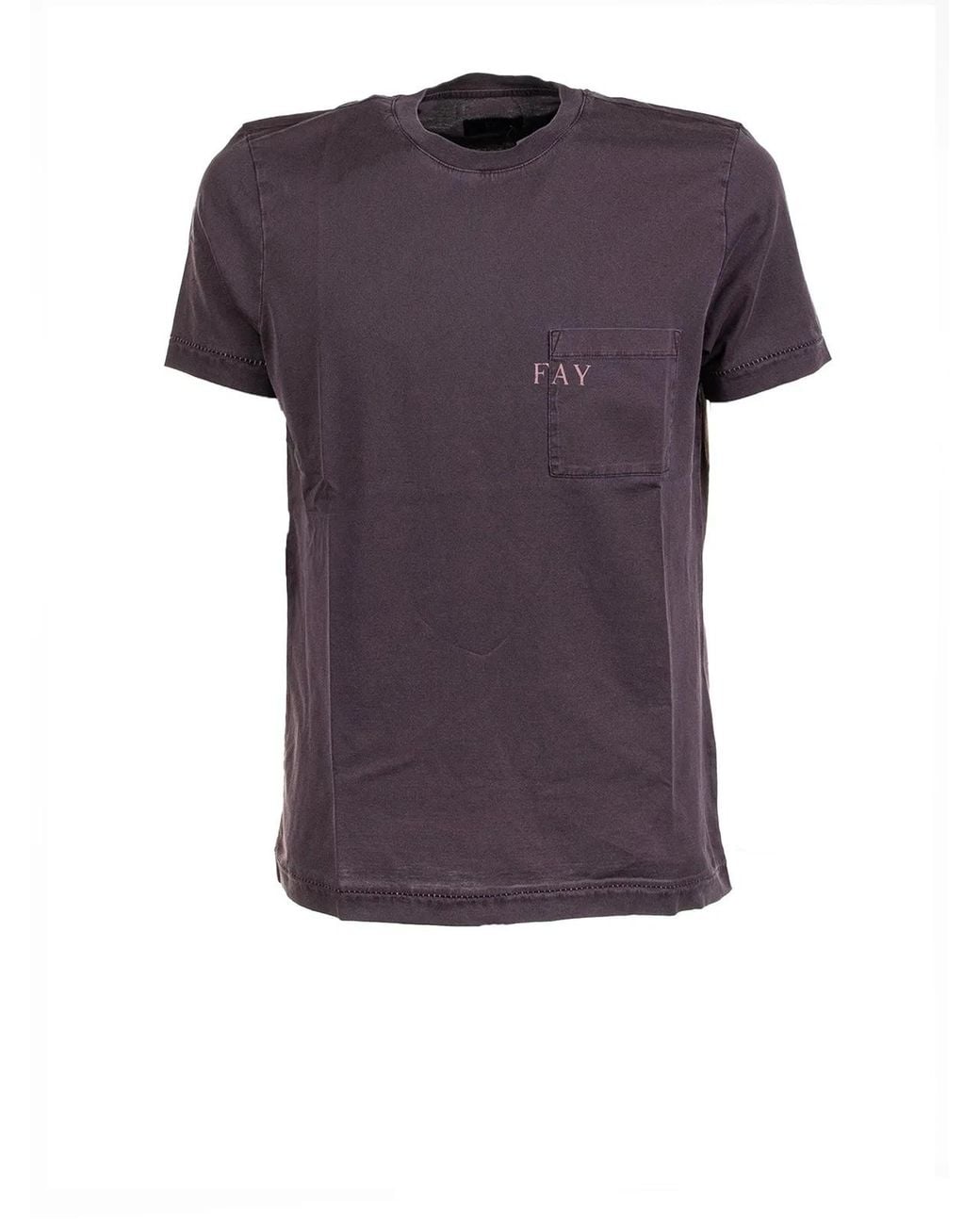 Fay Purple T-Shirt Dark for men