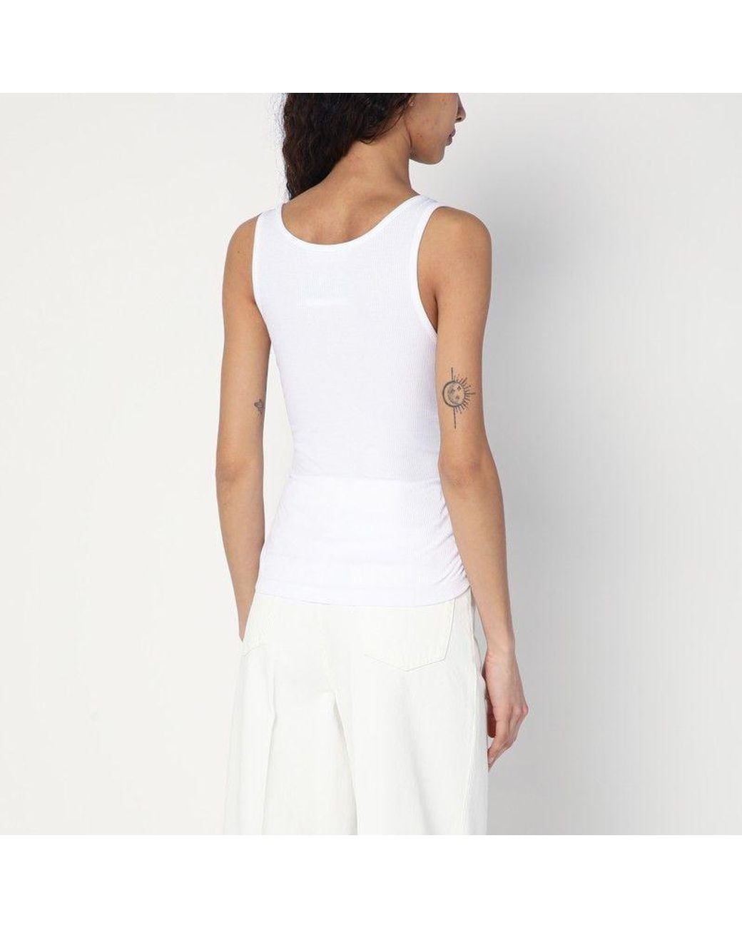 Moschino White Tank Top