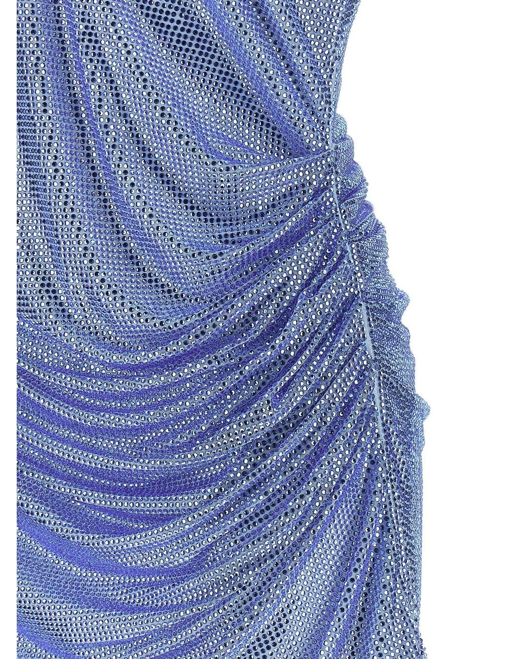 GIUSEPPE DI MORABITO Blue Polyamide Cocktail Dress