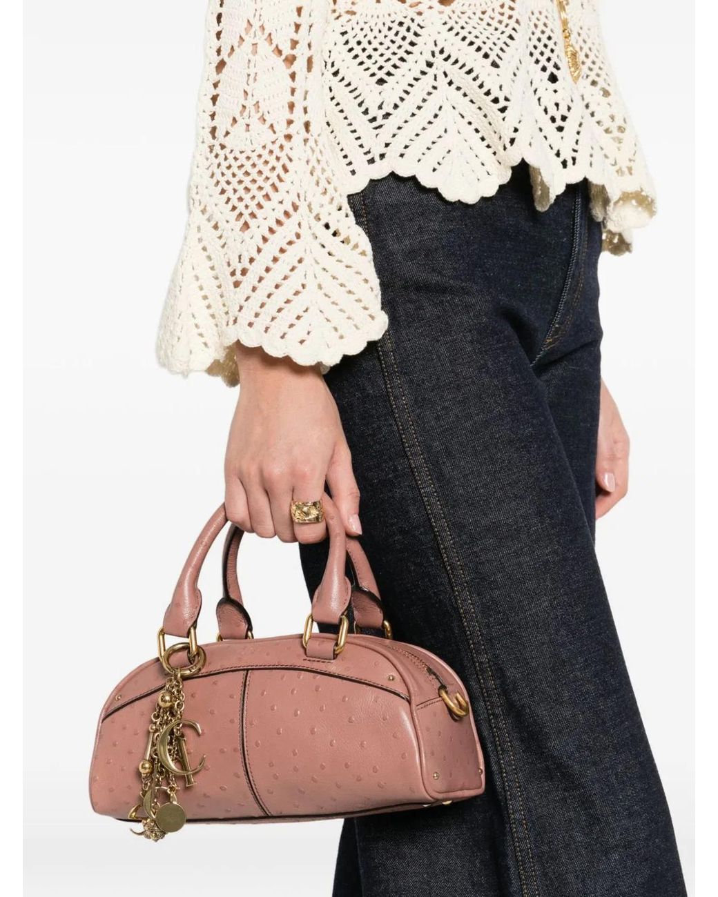 Chloé Pink Small Bowling Bag