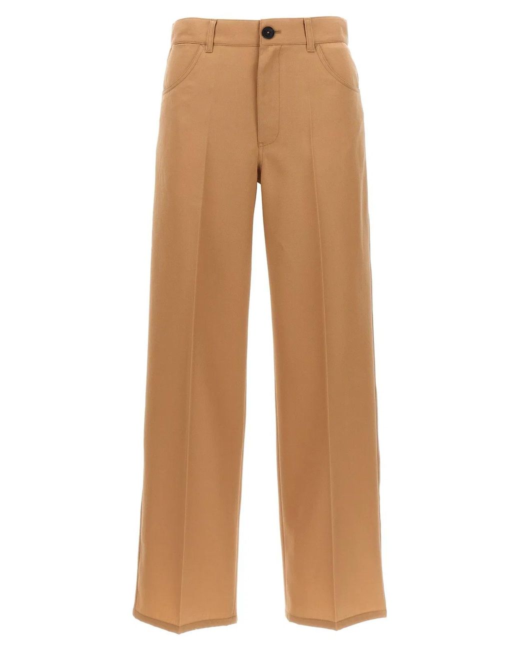 Jil Sander Natural Loose Leg Pants