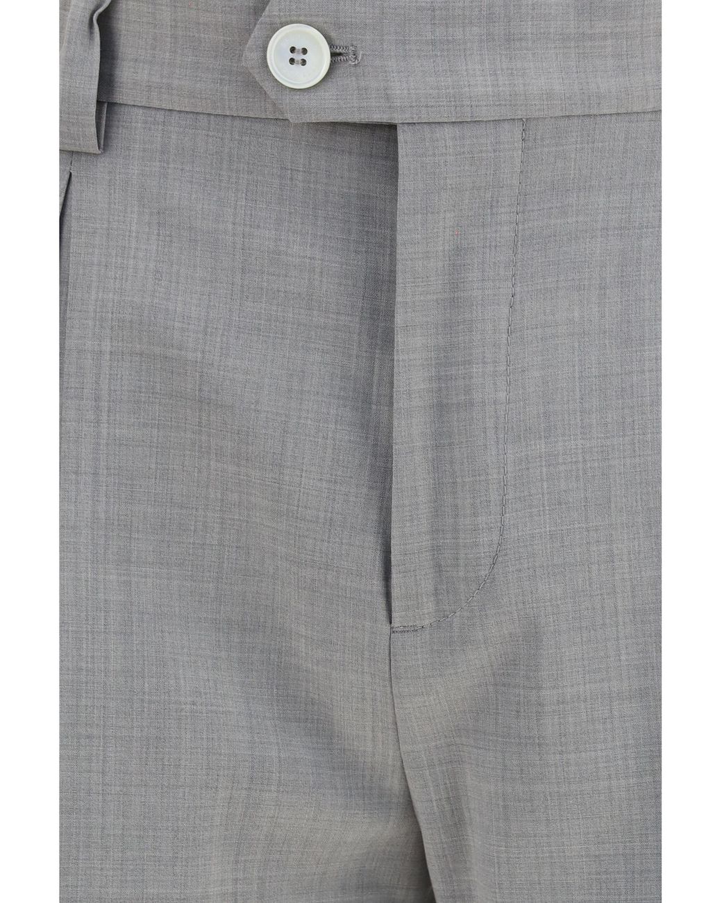 Brunello Cucinelli Gray Dynamic Wool Pants for men