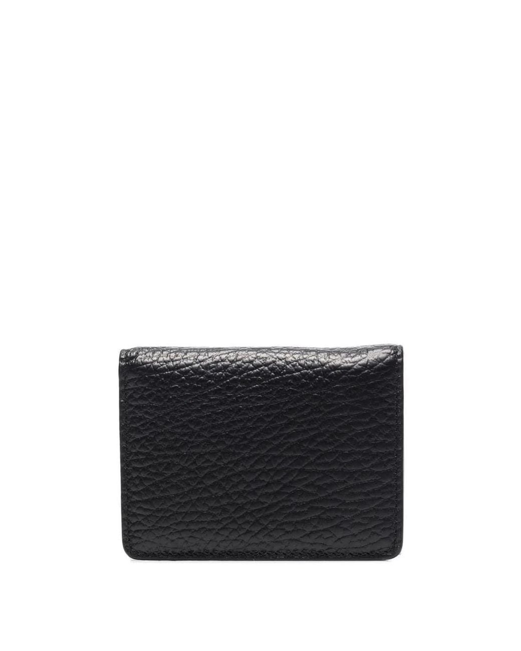 Maison Margiela Black Four Stitch Logo Leather Wallet
