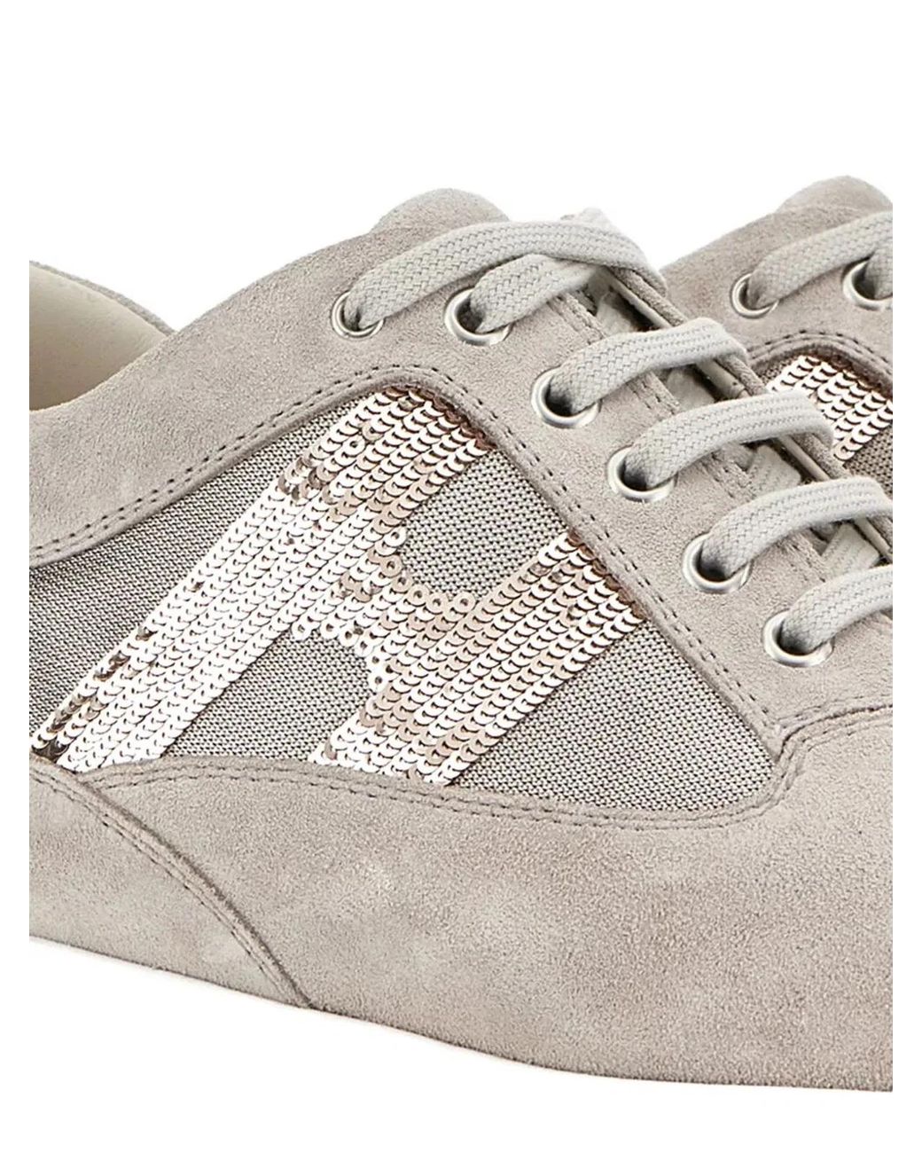Hogan White Multicolour Calfskin Sneakers
