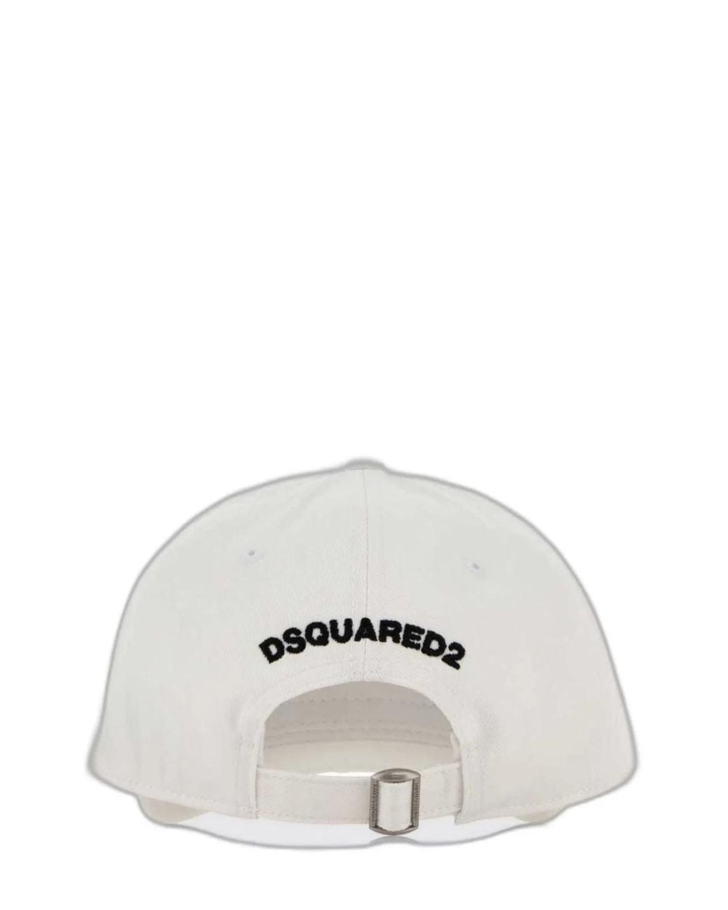DSquared² White Cotton Iconique Baseball Cap for men