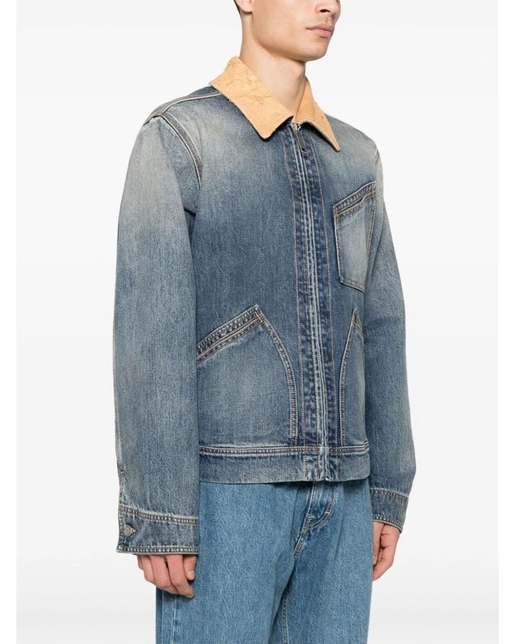 McQueen Blue Denim Jacket for men