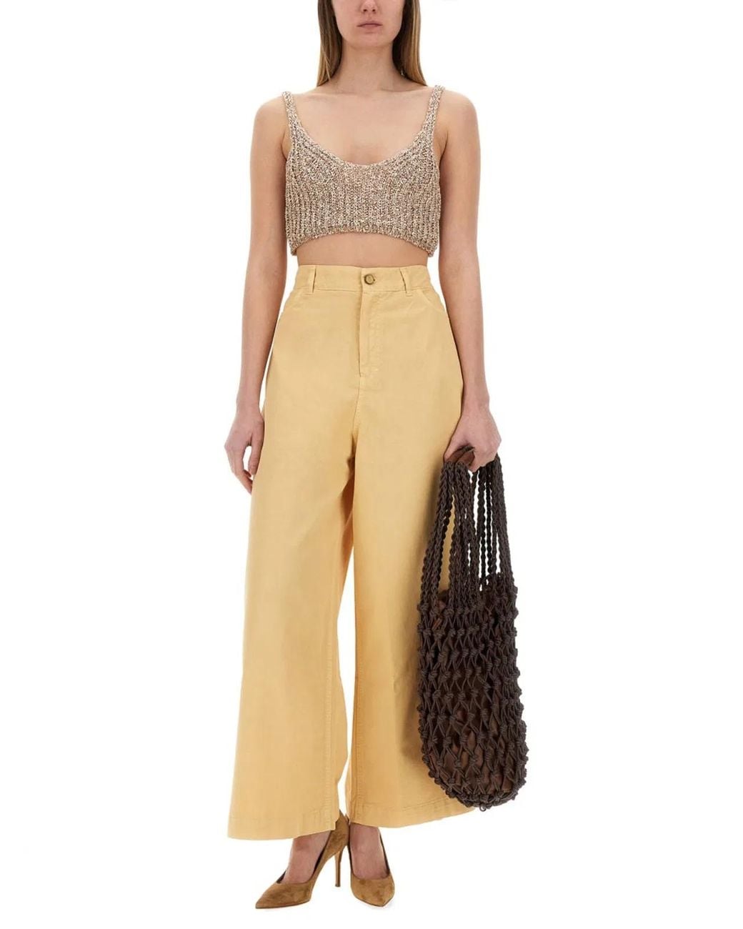 Alysi Yellow Superflare Sporty Pants